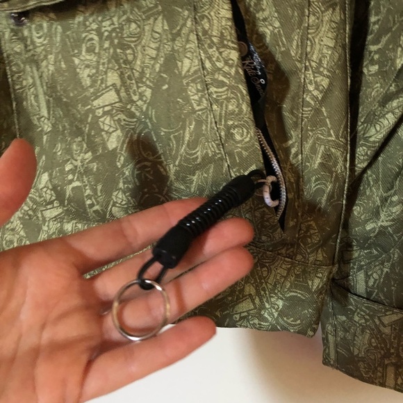 RIDE Green Camo Snowboarding TECH ski Jacket multipurpose coat snow winter - Picture 9 of 9